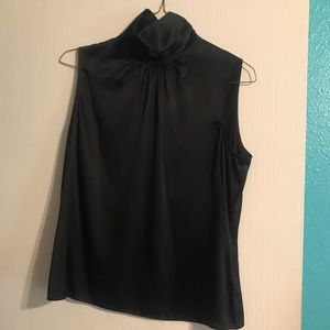 Black sleeveless top